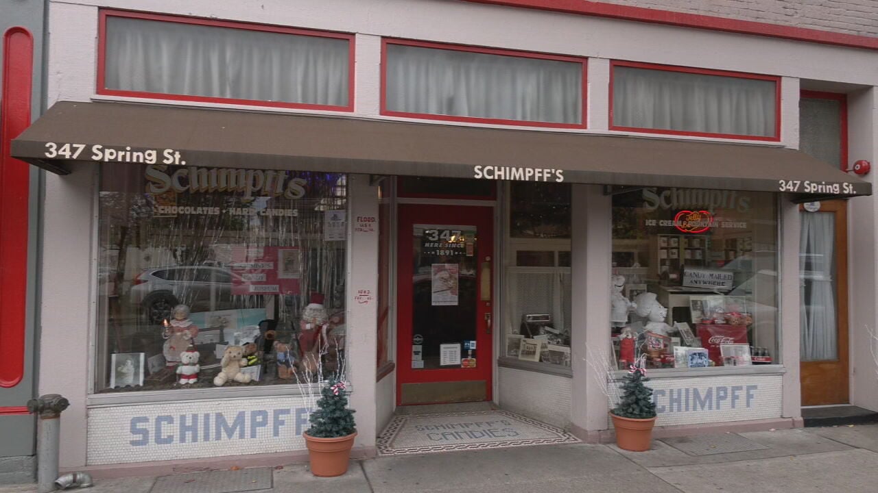 Schimpff's Confectionary in downtown Jeffersonville